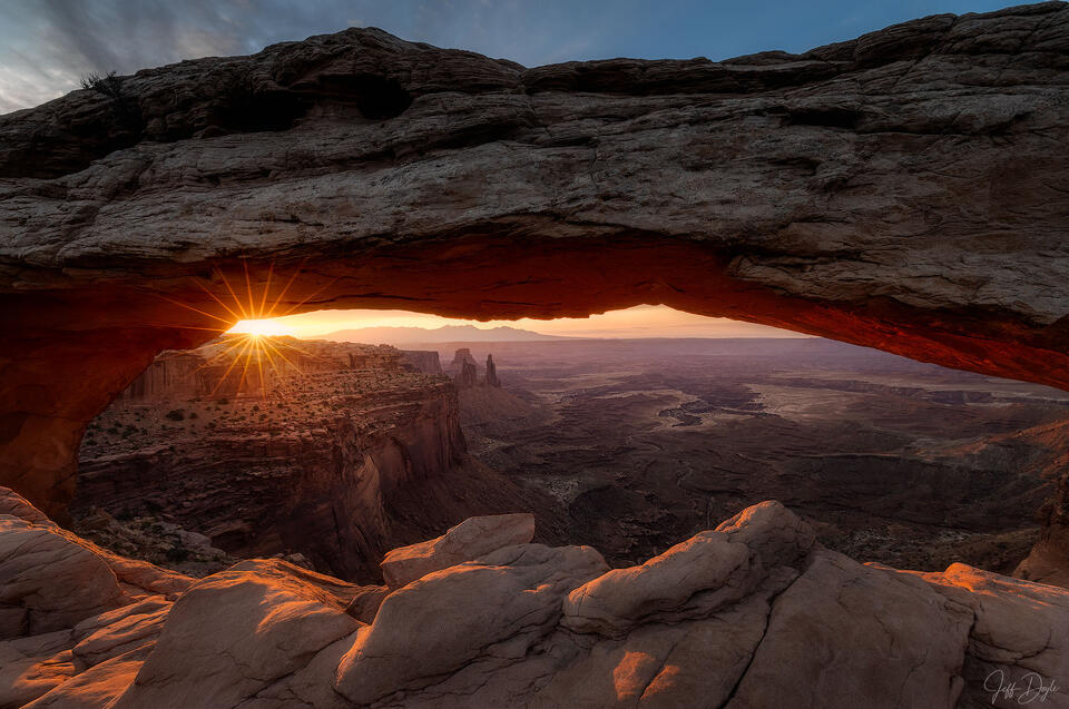 Sunrise Through Mesa Arch in Canyonlands National Park