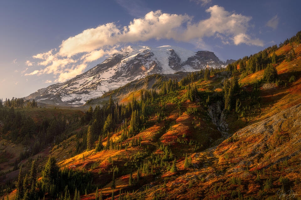 Mount Rainier Autumn Colors - Fine Art Photography Print